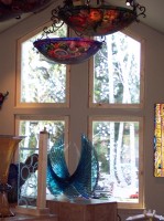 Aspen Panels glass art by Cynthia Myers